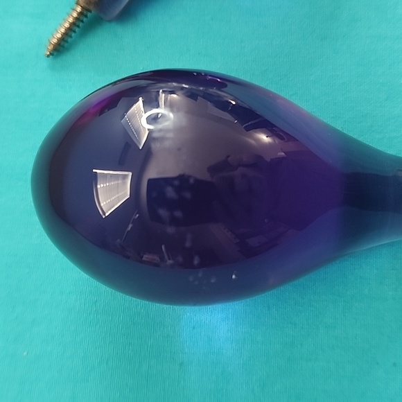 Purple Acrylic Bulbs Drawer Cabinet Pull with Screw - Picture 2 of 6